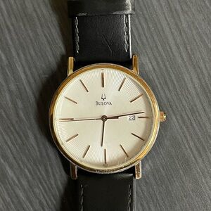 Bulova Classic Gold and Black Watch